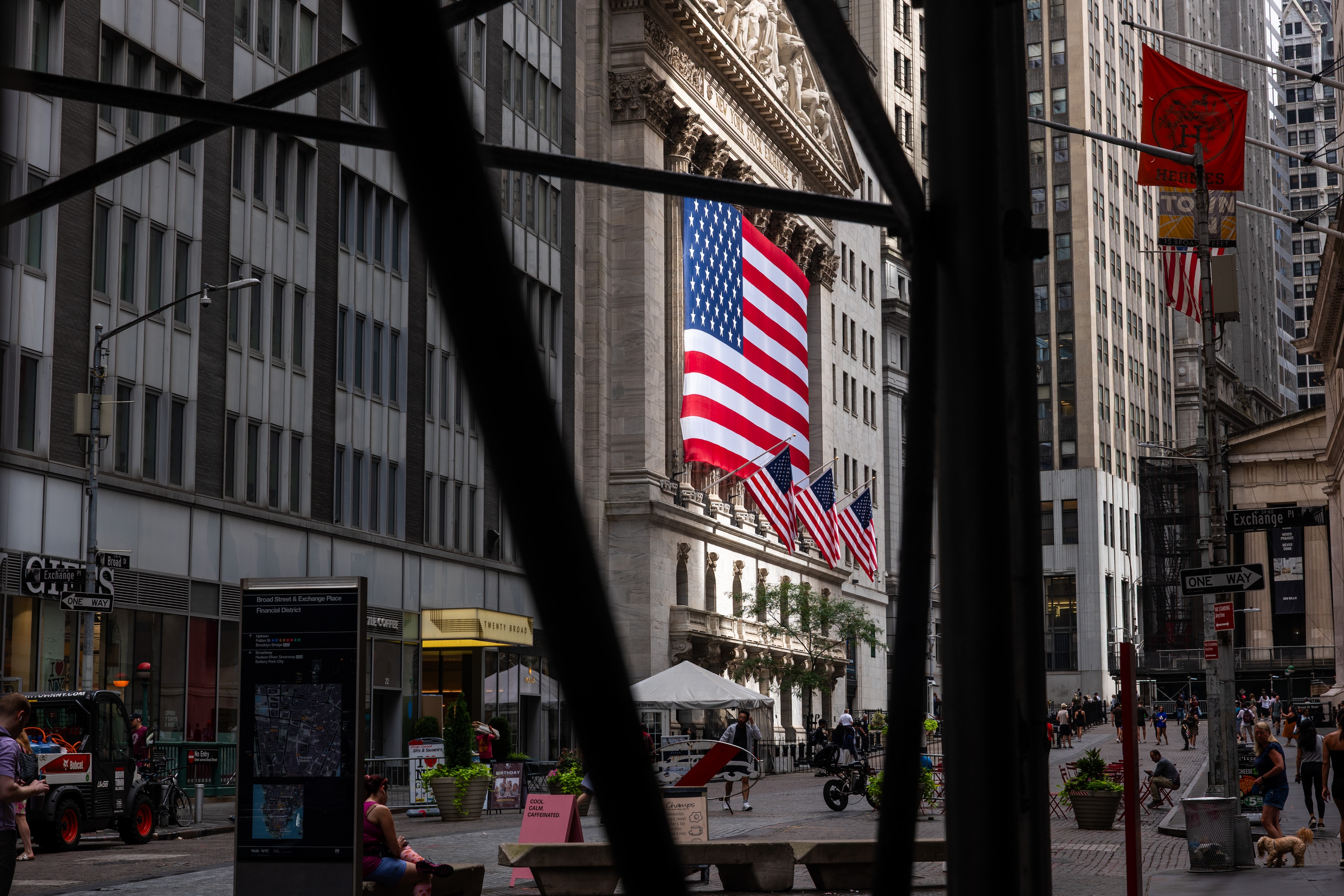 Wall Street street scene hero image