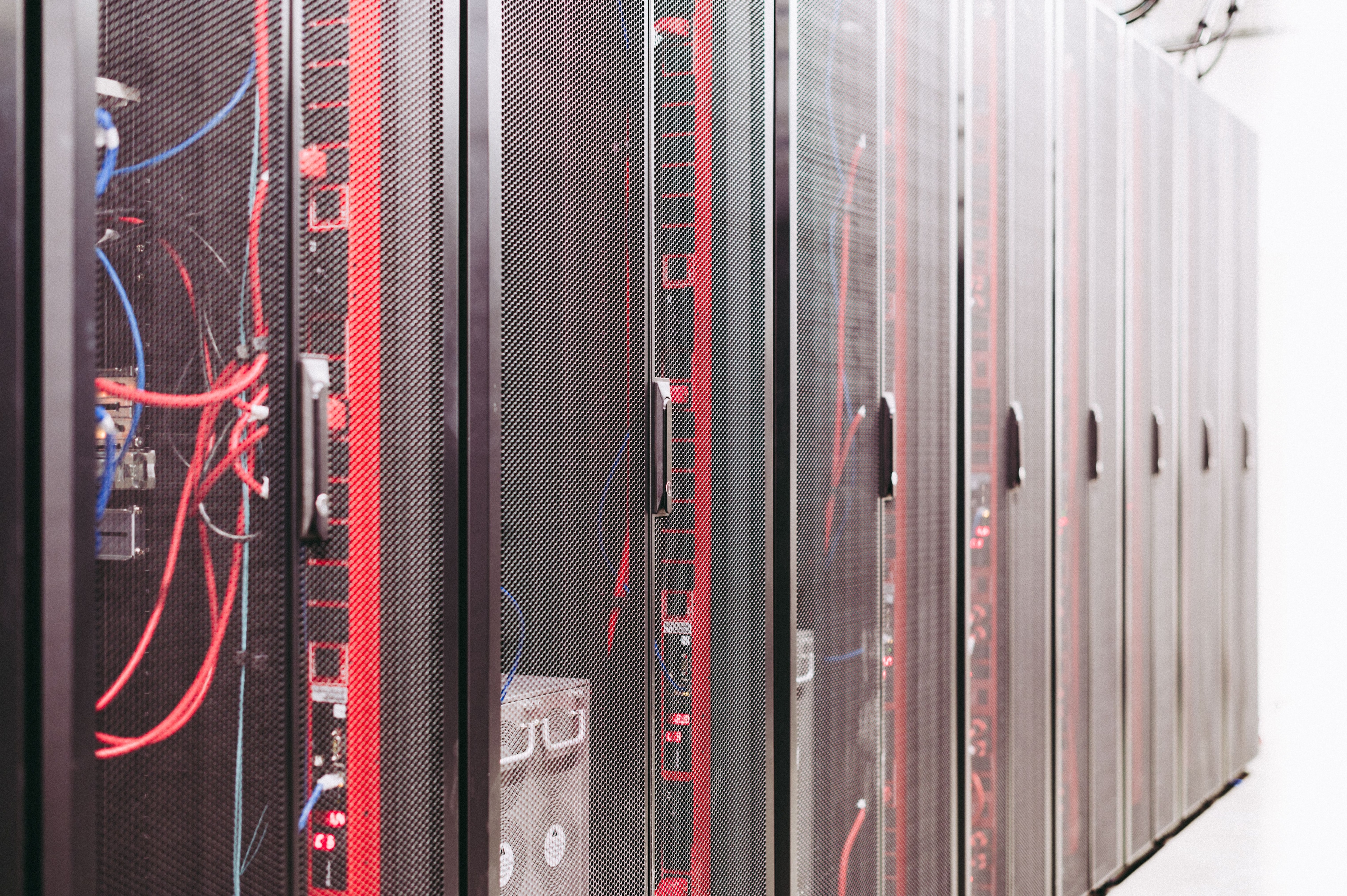 Server racks in a data centre. Photo by Brett Sayles via Pexels; free-to-use Pexels licence checked 18 August 2026.