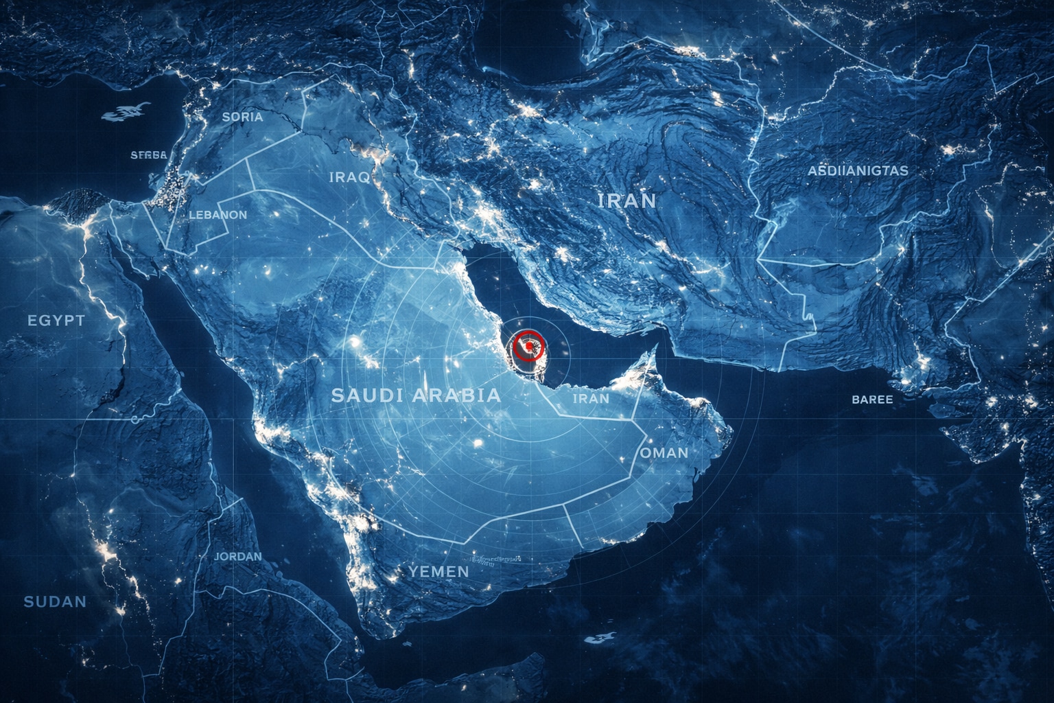 Strait of Hormuz satellite view