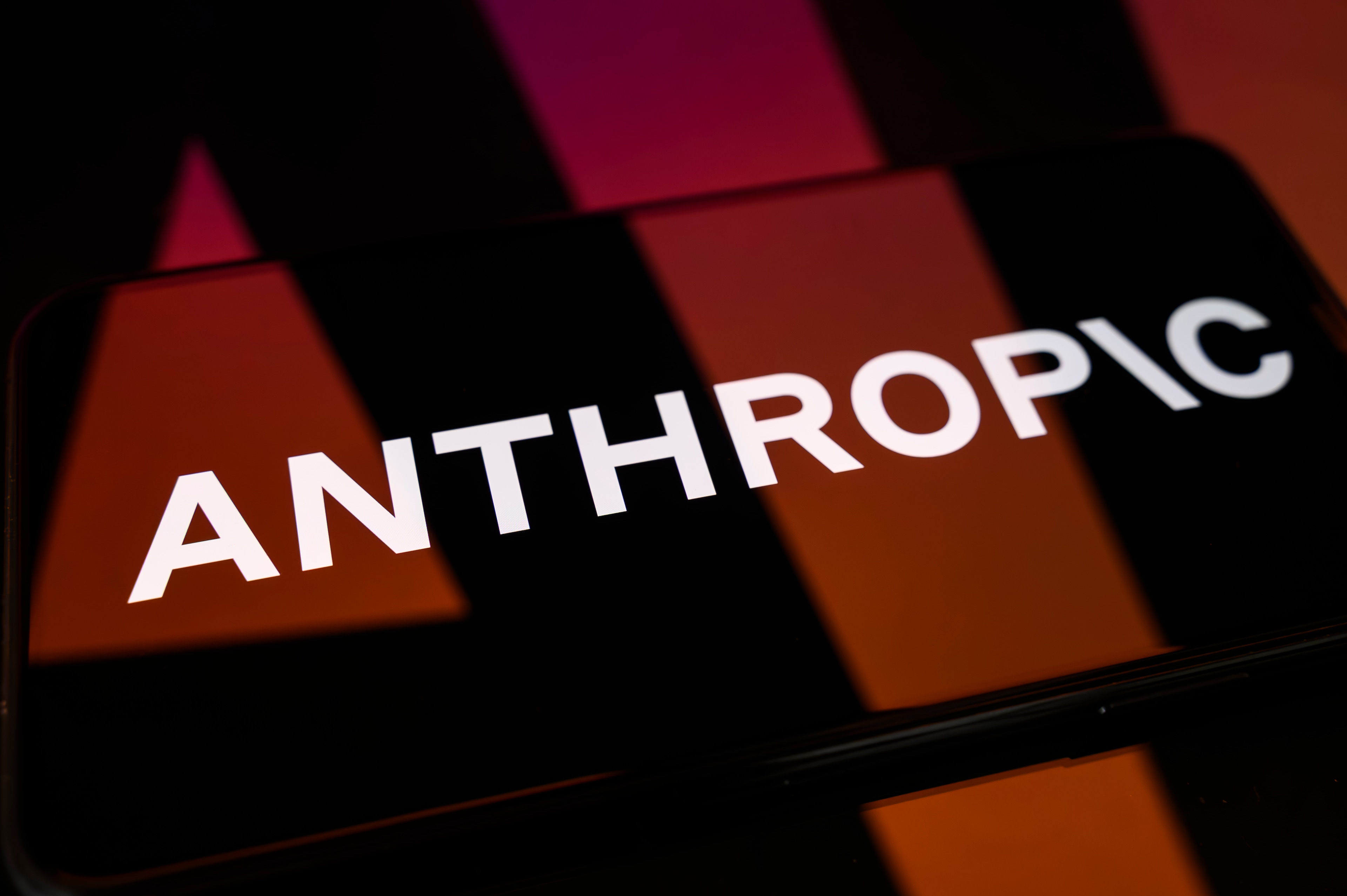 The Anthropic company logo dark
