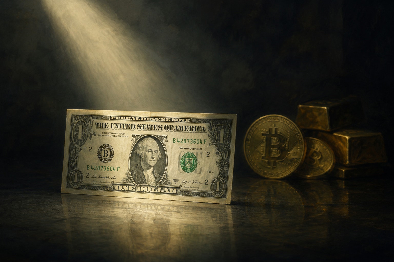 USD vs Bitcoin vs Gold