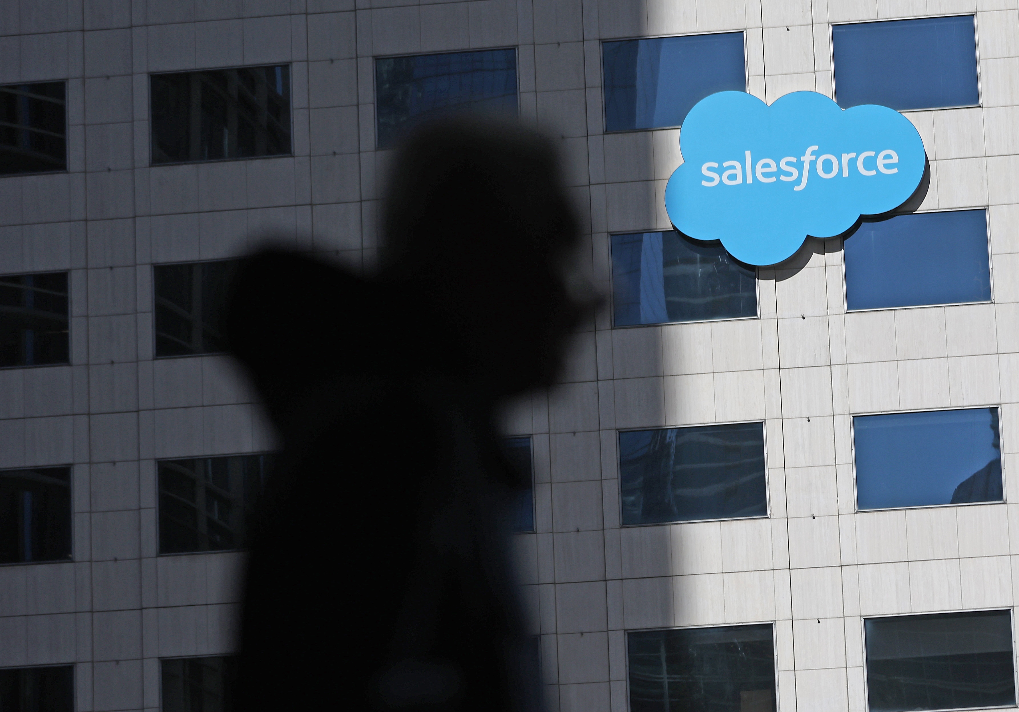 Shadow on Salesforce building