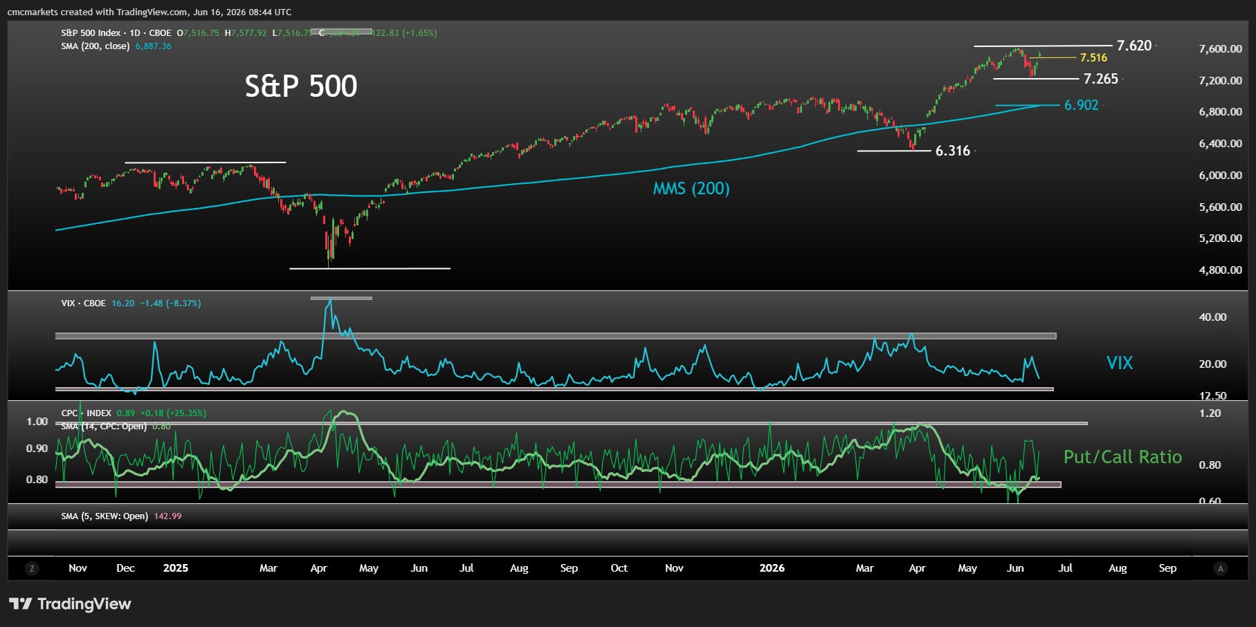 PUTCALL & VIX & SPX ESP