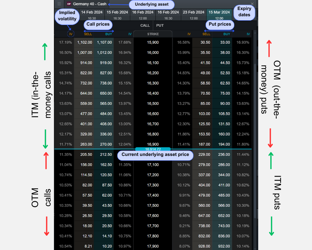 options chain example